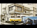 Apprendre à dessiner une villa en perspective facilement