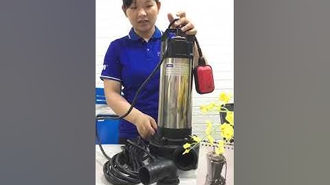 bơm chìm thân inox 1500w có lưỡi cắt rác và phao model TKMC5 -9- 1.5F