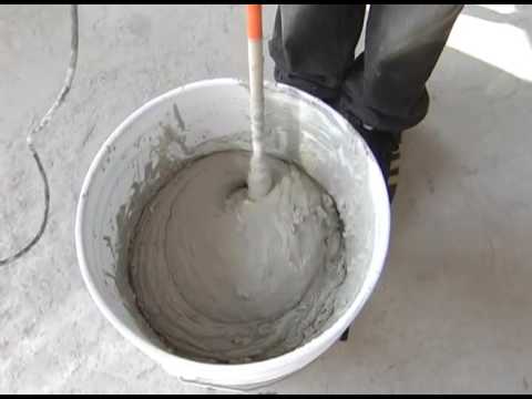 Video: ¿Cómo se mezcla thinset para gres porcelánico?