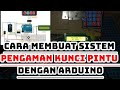 pengaman kunci pintu dengan password pin menggunakan arduino keypad solenoid door lock