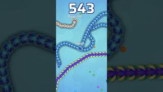 Little big snake || worms zone game || #snakeio #survivalgame #fun #shors #satisfyinggames