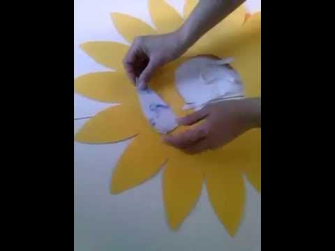 video tutorial girasol plantilla - YouTube