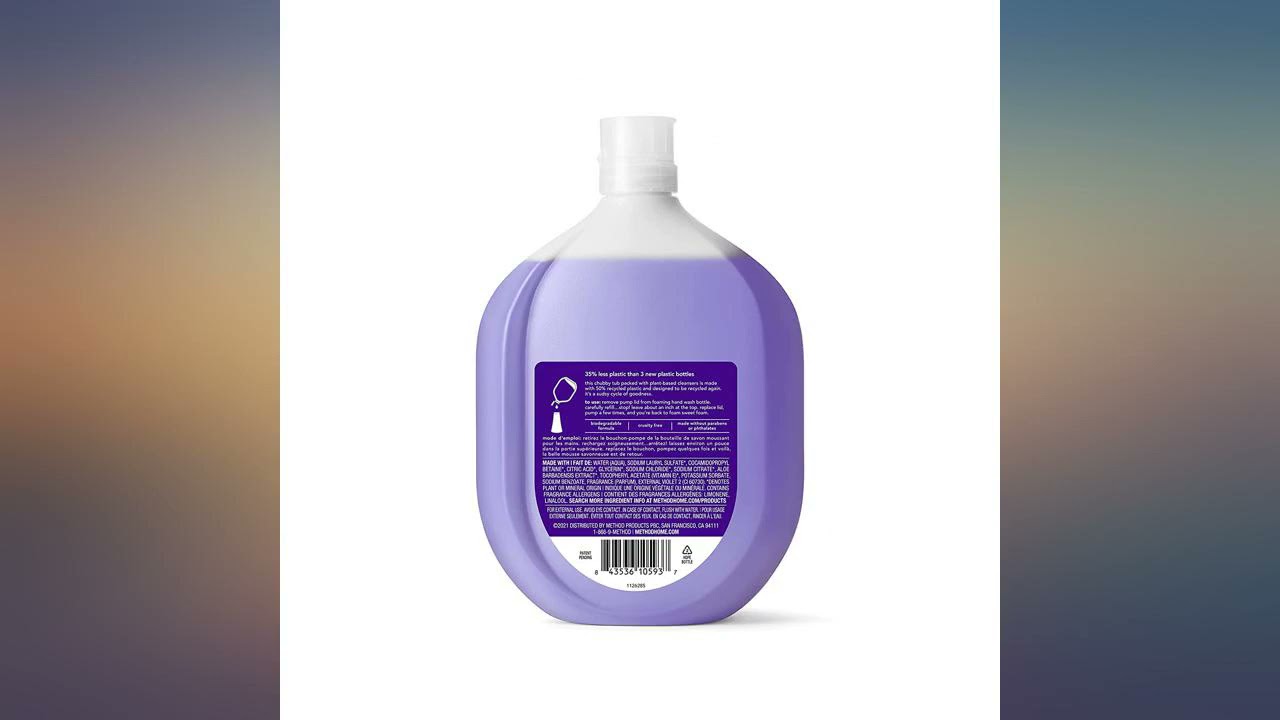 Method Foaming Hand Wash Refill, French Lavender, 28 oz, 6 pack