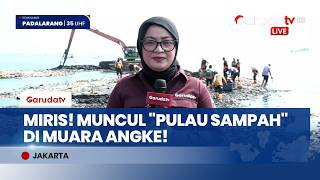 PARAH BANGET! Sampah di Muara Angke Mengeras Sampai Jadi 'Pulau', Luasnya Tembus 15 Meter!