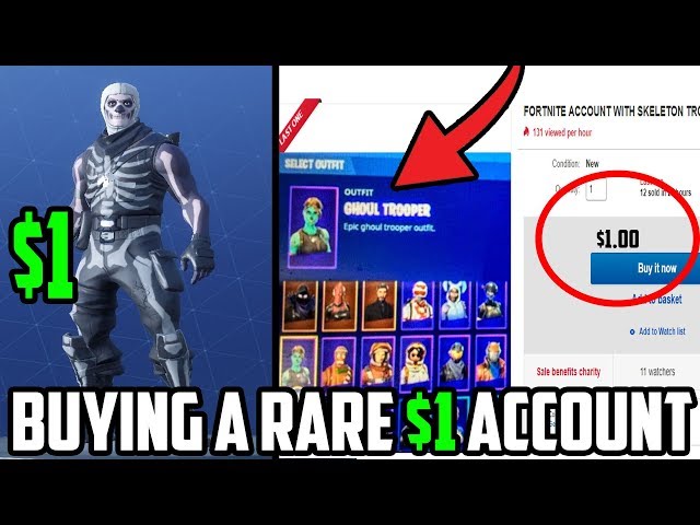 I spent $1 On A Rare Halloween Fortnite Account At  