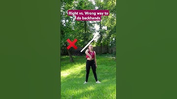 The RIGHT way to do backhands on rifle 👀 | #colorguard #marchingband #dci