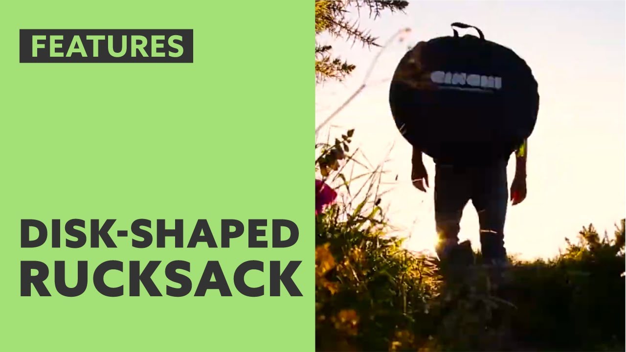 Disc-shaped rucksack [ CINCH! - features ]