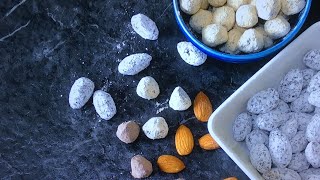 カリッと香ばしい＊アマンドショコラとノワゼットショコラの作り方 | Chocolate covered Almonds and Hazelnuts Recipe