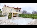 Croatia, Krk, newer house with garden, pool and sea view.