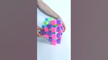 Origami Moving Cubes but More Complex (Jo Nakashima) #shorts