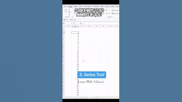 Excel Number Series Trick! 3 Methods You MUST Know 😲 #shorts