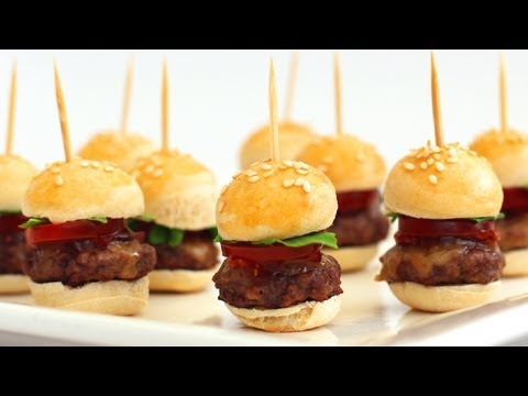 How To Make Mini Hamburgers - Finger Food Video Recipe