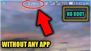How to Add Internet Speed Indicator On Any Android phones !!  Without any app  [NO ROOT] screenshot 2
