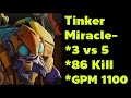 [Dota2] Miracle- Tinker Epic Game