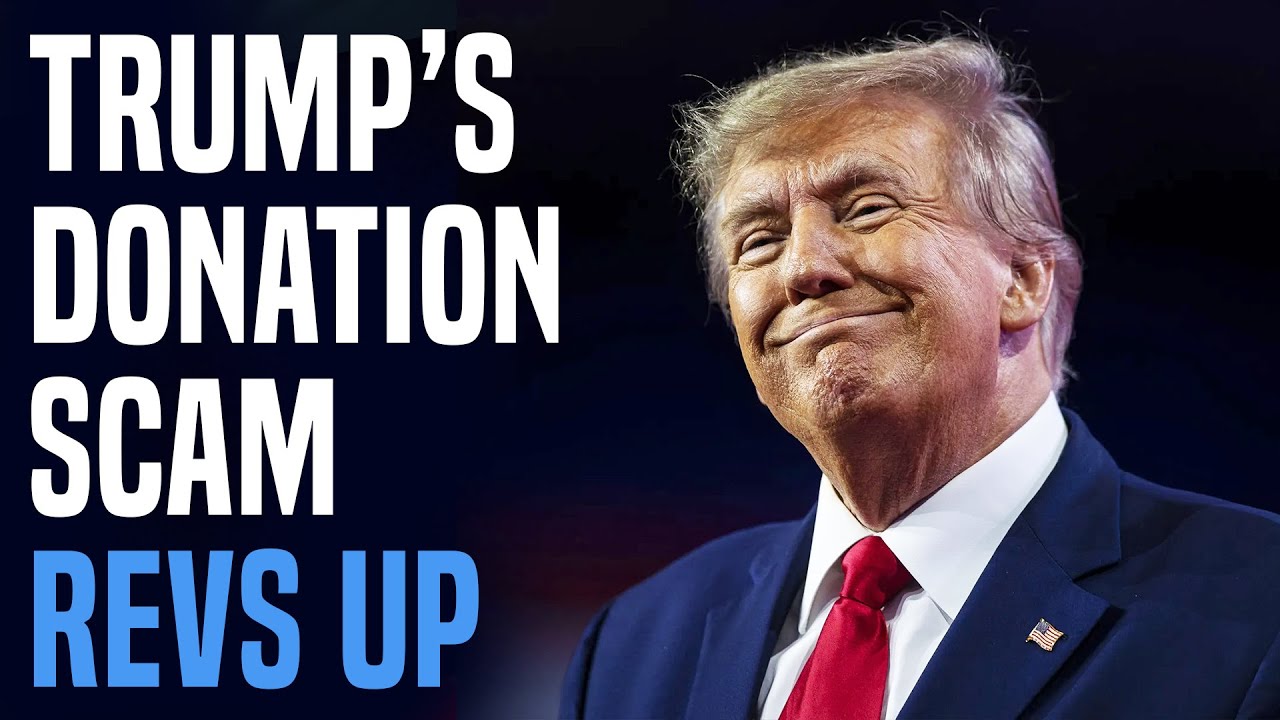 Trump indictment supercharges his fundraising scam youtube