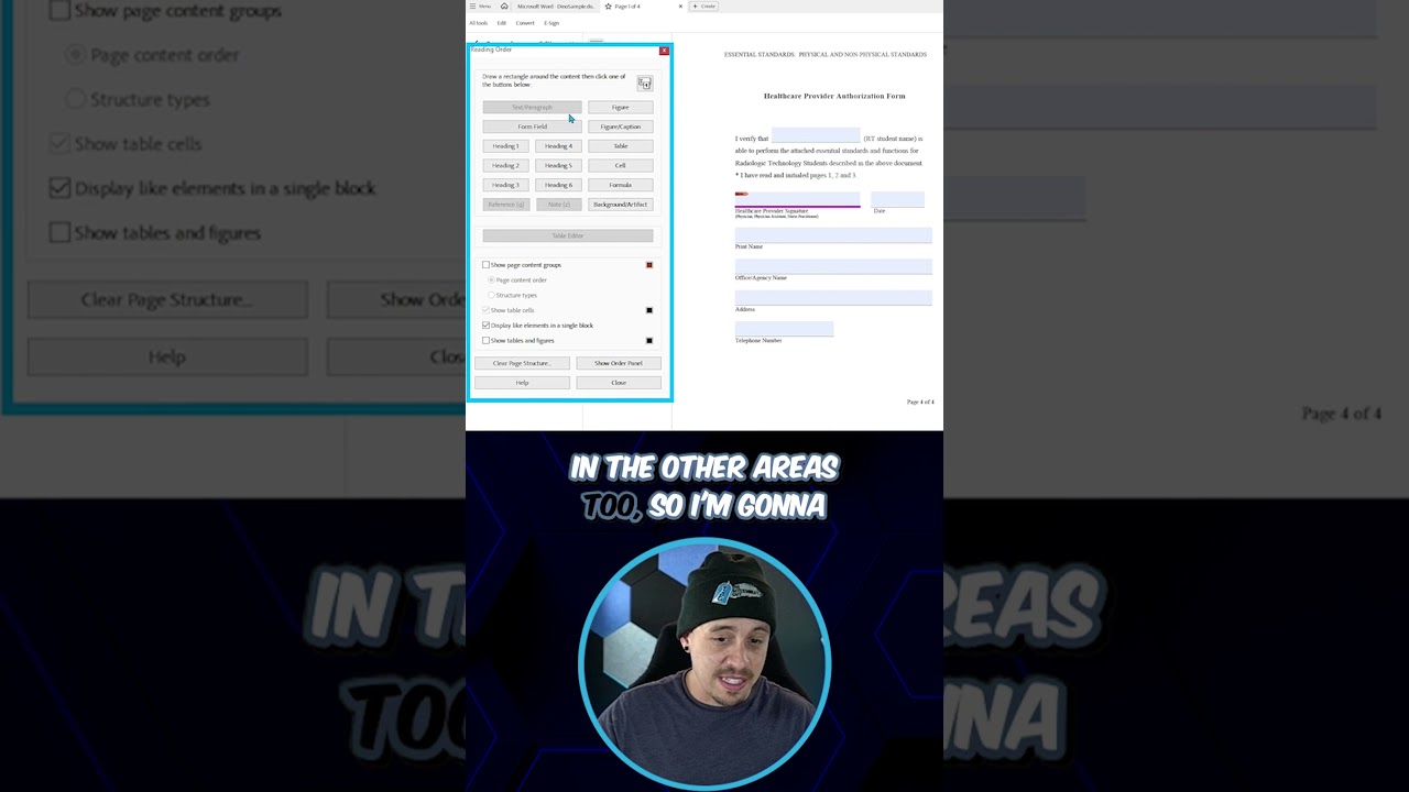 Adjusting tags in Adobe Acrobat Pro DC | PDF Accessibility Tutorial