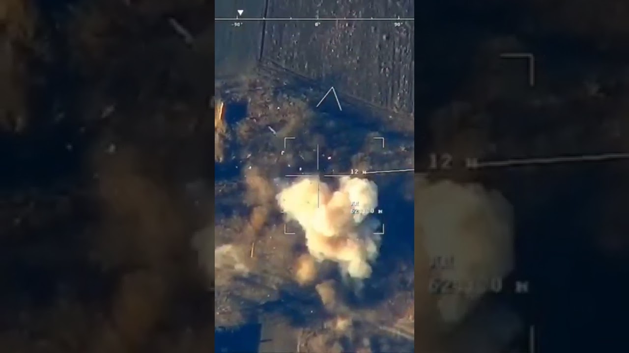 Russian publishes footage of the destruction of artillery of Ukraine  towing a 152 mm howitzer