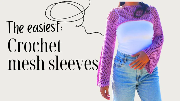 beginner mesh sleeves crochet tutorial |DIY