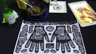 تعلم الحناء برشمة و صحن ابيض للمبتدئين Comment apprendre le henné ????