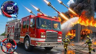 Firefighter Truck Rescue Simulator 3D - US Emergency 911 Ambulance Driving - Android GamePlay screenshot 2