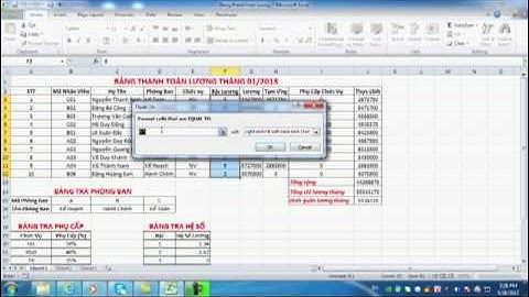 Chương 3 bài 14: Ví dụ về ứng dụng hoàn chỉnh trong Excel
