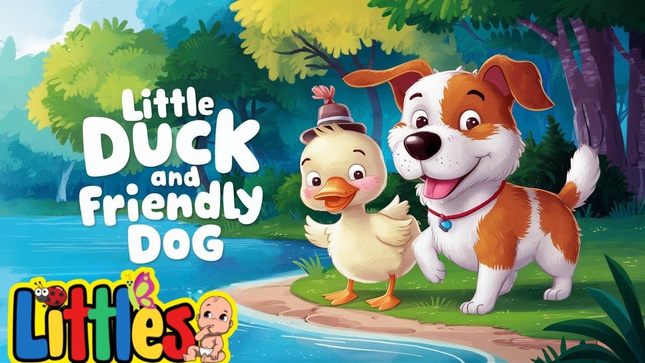 Little Duck And Friendly Dog | Little Nursery Rhymes & Kids Songs