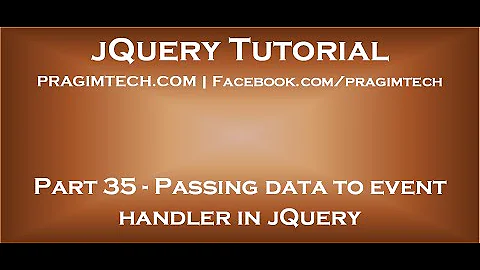 Passing data to event handler in jQuery