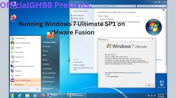 Running Windows 7 Ultimate SP1 inside macOS Mojave (VMware Fusion)