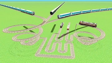 CROSSING 💖RUNNING TRACK RAILROAD CROSS GOL 🐍 CIRCLE TRICK SIMULATOR GAME 