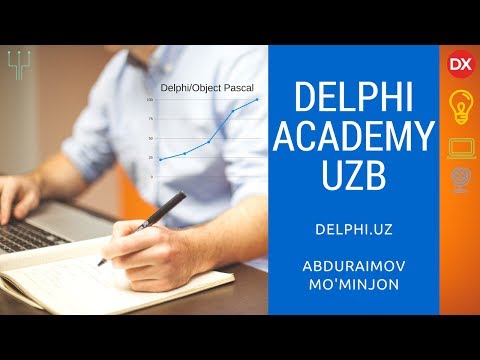 #1 Delphi Academy Video Darslari - Embarcadero Delphi Dasturlash Tili
