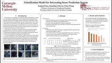 2020 RISS poster video Classification Model for Interestingness Scene Prediction System CHEN Yaqian