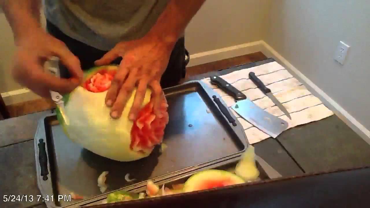 Watermelon Carving Flowers Time Lapse YouTube