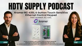 Kramer RC-43SL 6-button Touch-Sensitive Ethernet Control Keypad