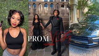 JUNIOR PROM VLOG + GRWM (Nails , Hair , Makeup , etc)