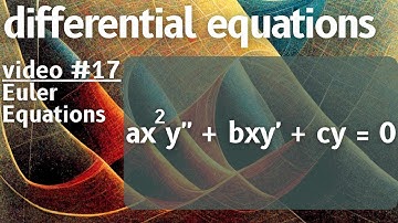 Euler equations -- differential equations 17