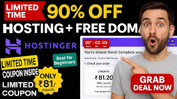 Hostinger Coupon Code 2025 | Free Domain | premium web hosting promo code