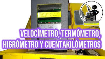 Velocímetro, termómetro y cuentakilómetros para vehículo de modelismo tripulado con Arduino Nano.