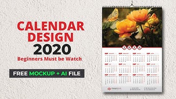 Calendar Design 2022 | Wall Calendar 2020 | How To Make a Calendar in Illustrator Tutorial #MH