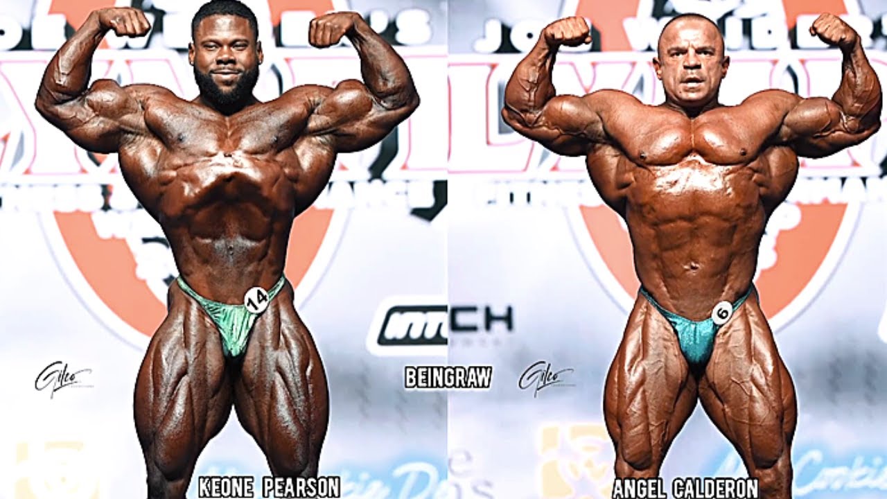 Keone Pearson (1st Place) VS Angel Calderon Frias (3rd Place) Physique Comparison at Mr. Olympia