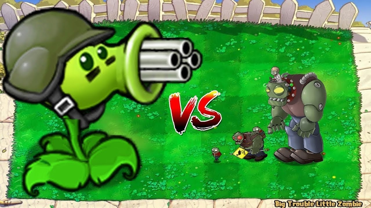99 Gatling Pea vs Dr. Zomboss | Plants vs Zombies Battlez # ...