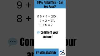 Can You Solve These Math Iq Questions?