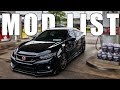 2018 Honda Civic Si Build Transformation