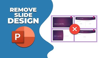 How to remove slide design in PowerPoint