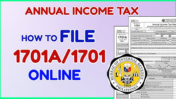1701/1701A Annual Income Tax ITR Online eBIRForm 2025 - How to File Income Tax 2025