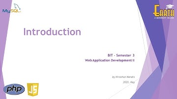 BIT Sem 3 - Web | 1. 1 Introduction to Web Application Development