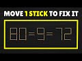 Solve This Trick! Move 1 Stick to Fix Equation