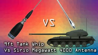 Sirio Megawatt 4000 vs 9ft Tank Whip - Non Conclusive CB Radio DX Test!