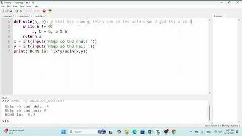 Cách tìm bội chung nhỏ nhất của hai số trong python chi tiết, cụ thể và dễ hiểu