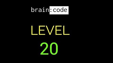 Brain code level 20 solution or walkthrough
