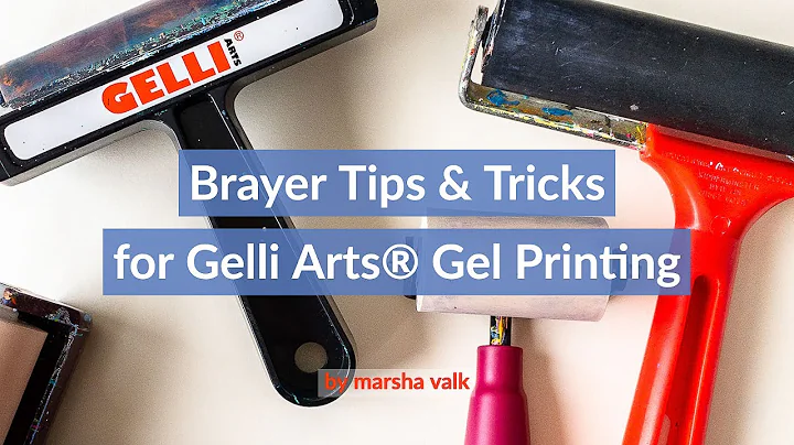 Brayer Tips and Tricks for Gelli Arts Gel Printing...